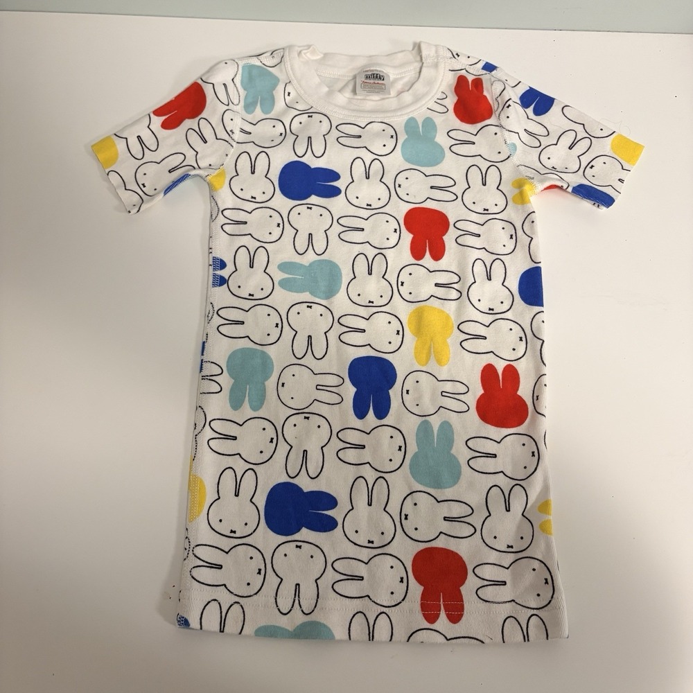 Hanna Andersson Miffy Pajama Top Kids Size 6-7 Organic Cotton